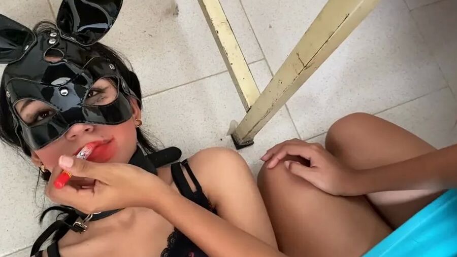 Slave Girl Used As Lesbian Mistress Make-Up Bitch