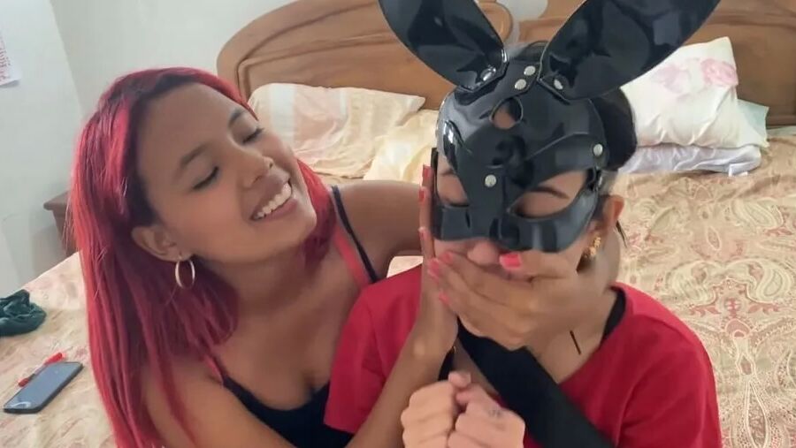 Chair Tied, Panty Gagged And Un-Masked By Mistress