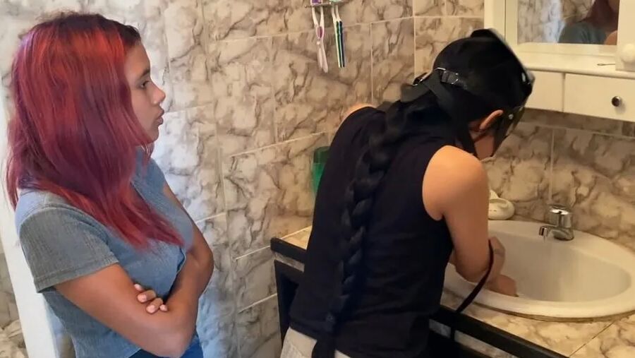 Cute Slave Girl Used As Toilet Cleaner By Lezdom Mistress