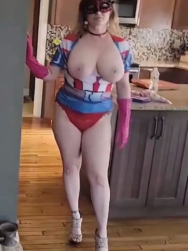 Huge Titted Step Mommy getting ready to Jerk-off Step Son