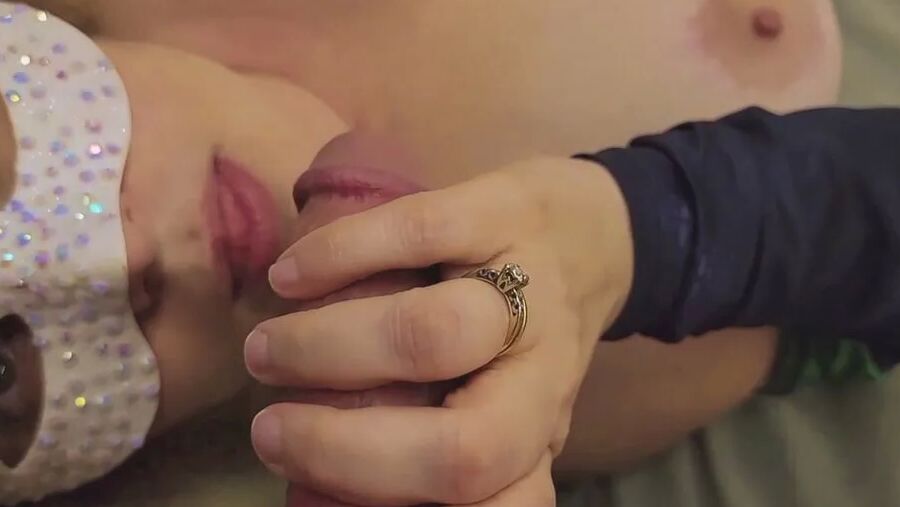 Mature Step Mommy with Huge Tits Sucks naughty Stepson Cock
