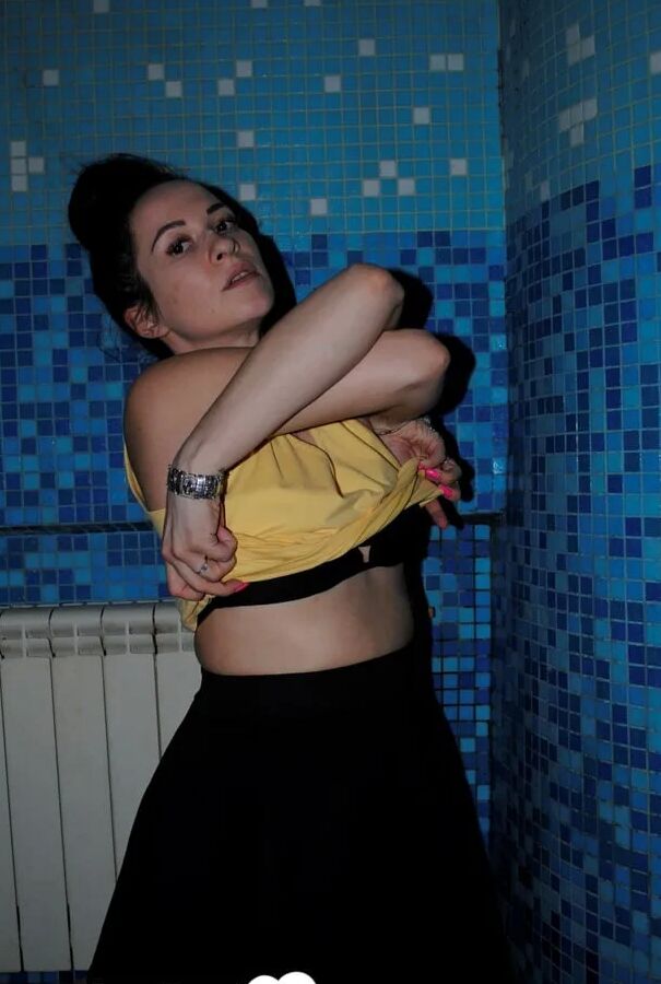 Babysitter strips off her clothes for me