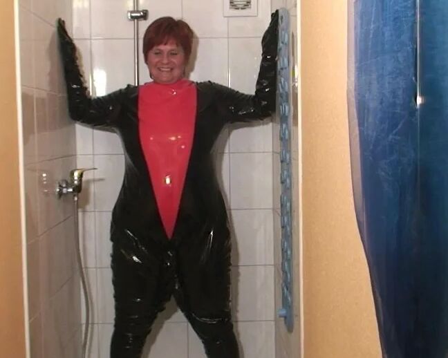 Punishment in the pvc suit