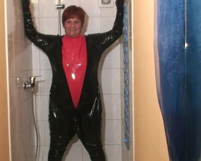Punishment in the pvc suit