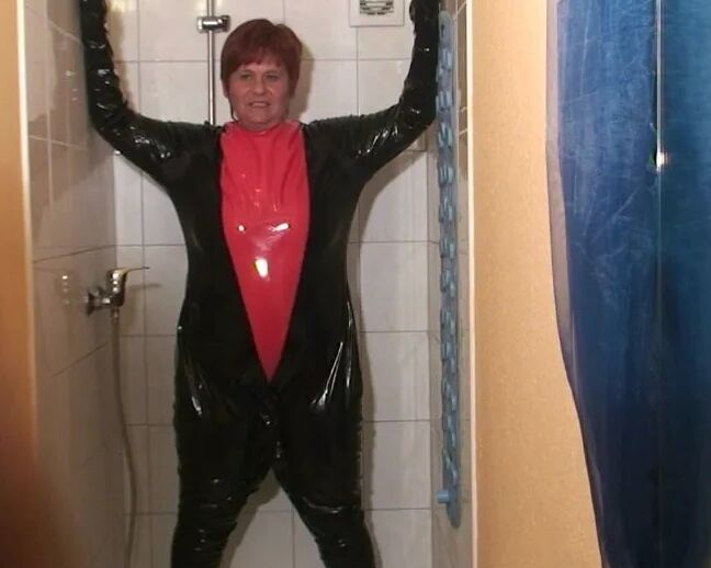 Punishment in the pvc suit