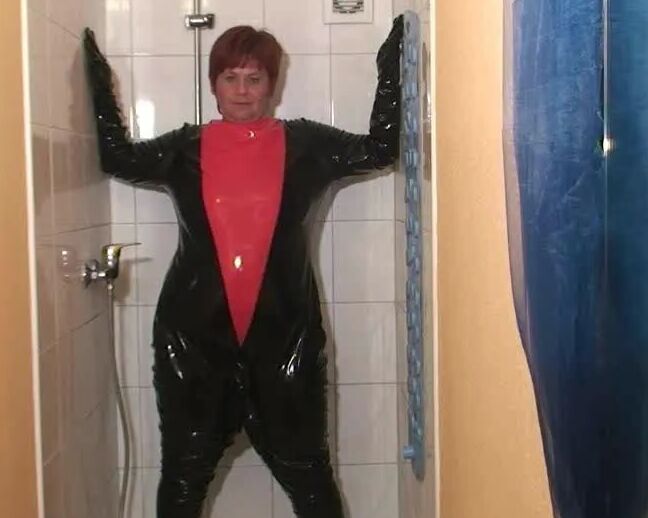Punishment in the pvc suit
