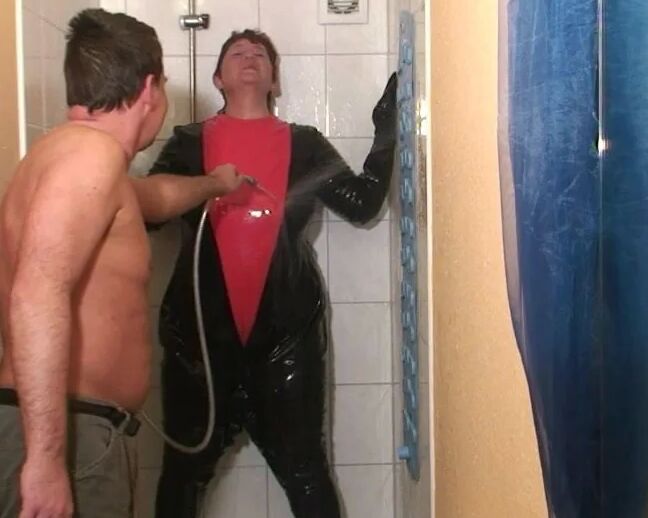 Punishment in the pvc suit