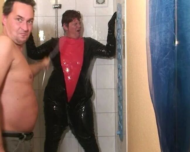Punishment in the pvc suit