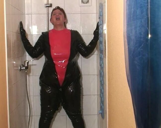 Punishment in the pvc suit