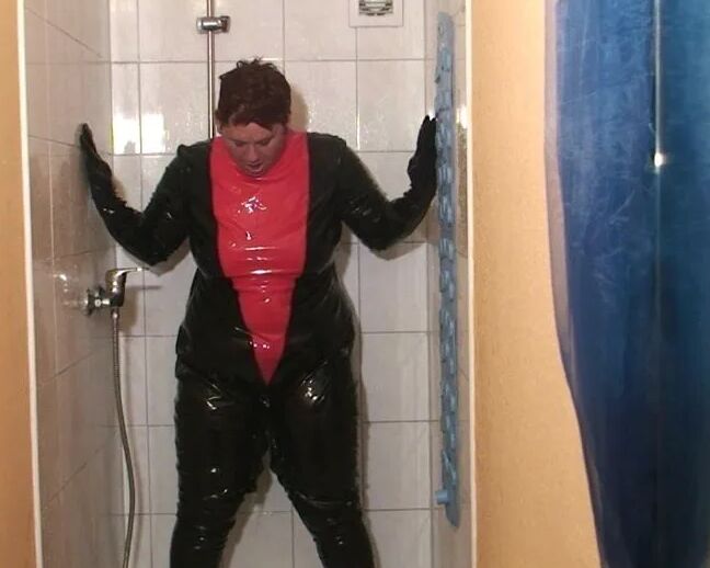 Punishment in the pvc suit
