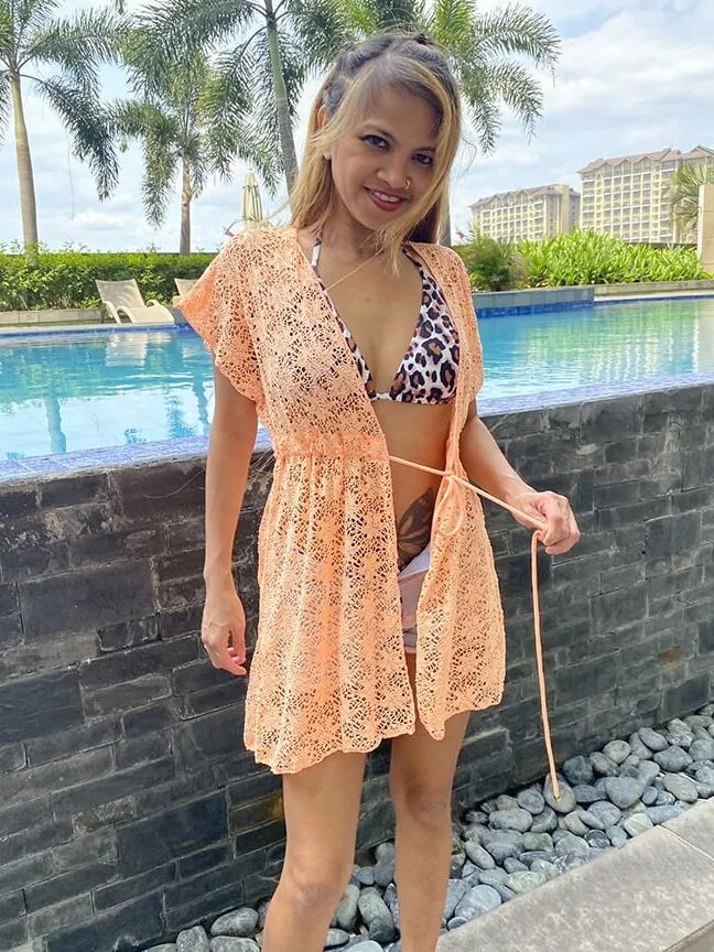Leopard Bikini Outside