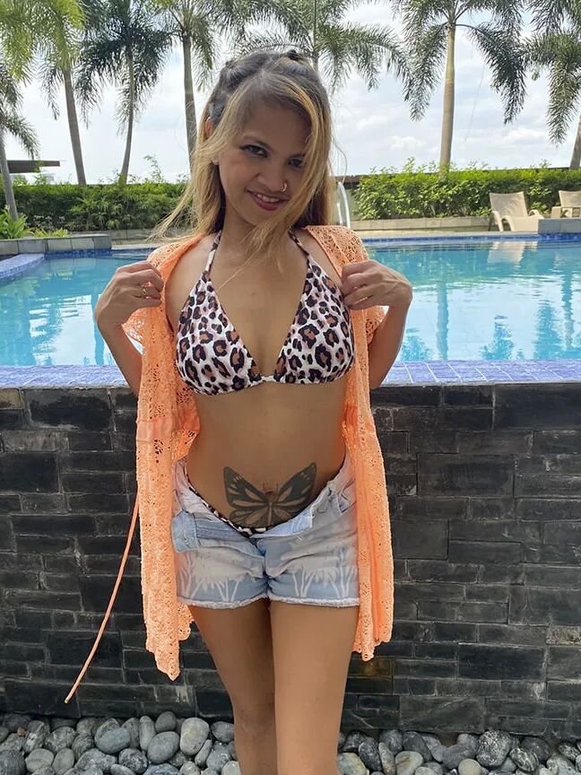 Leopard Bikini Outside
