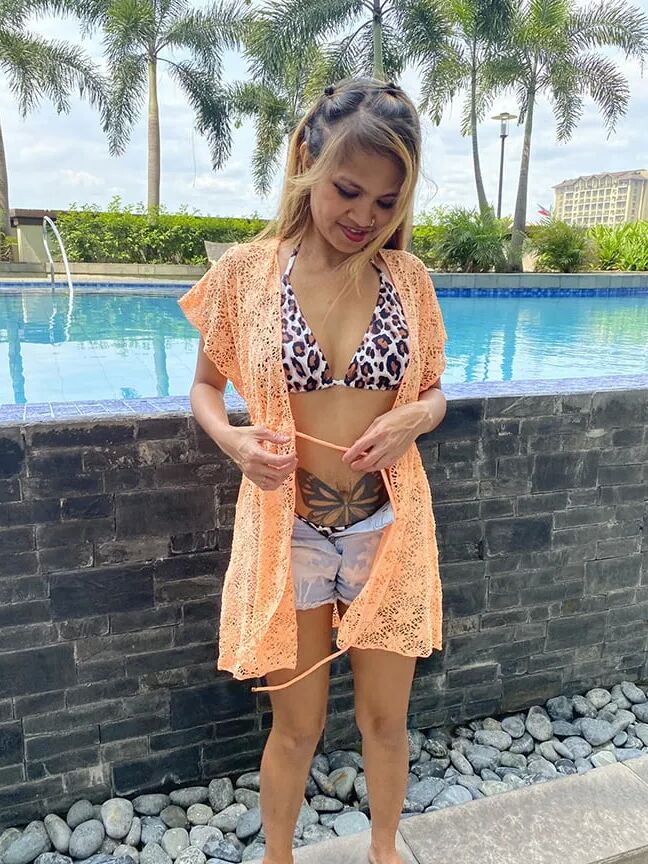 Leopard Bikini Outside