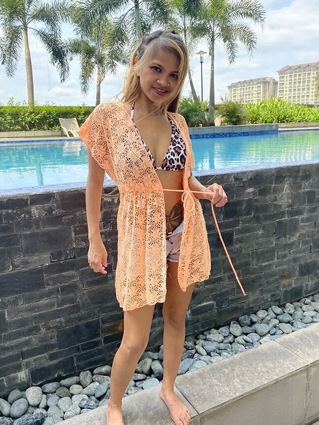 Leopard Bikini Outside