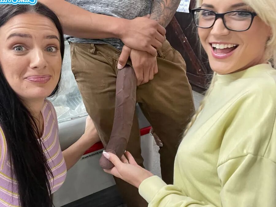 Two Shoppers experience BBC in aisle 3