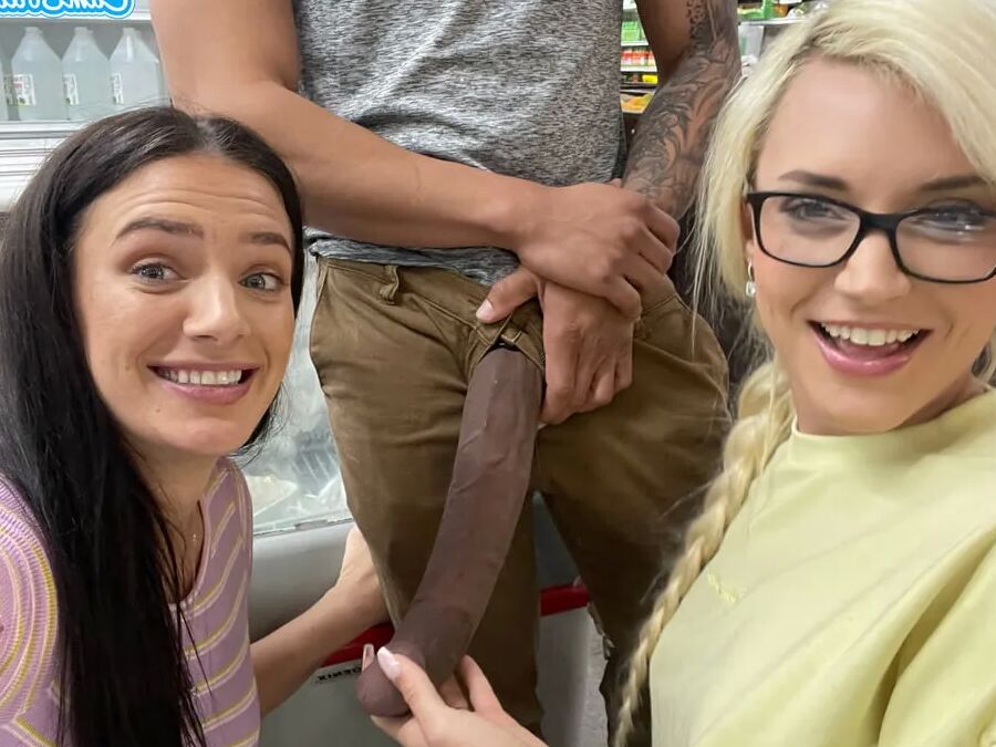 Two Shoppers experience BBC in aisle 3