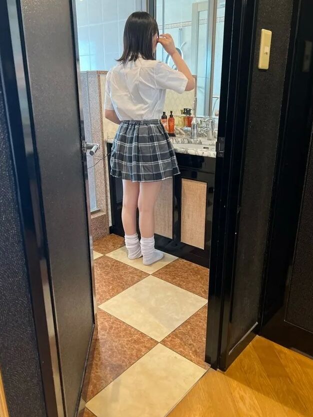 Getting ready in uniform
