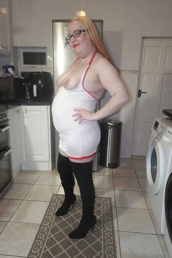 Naughty Nurse in Thigh Boots