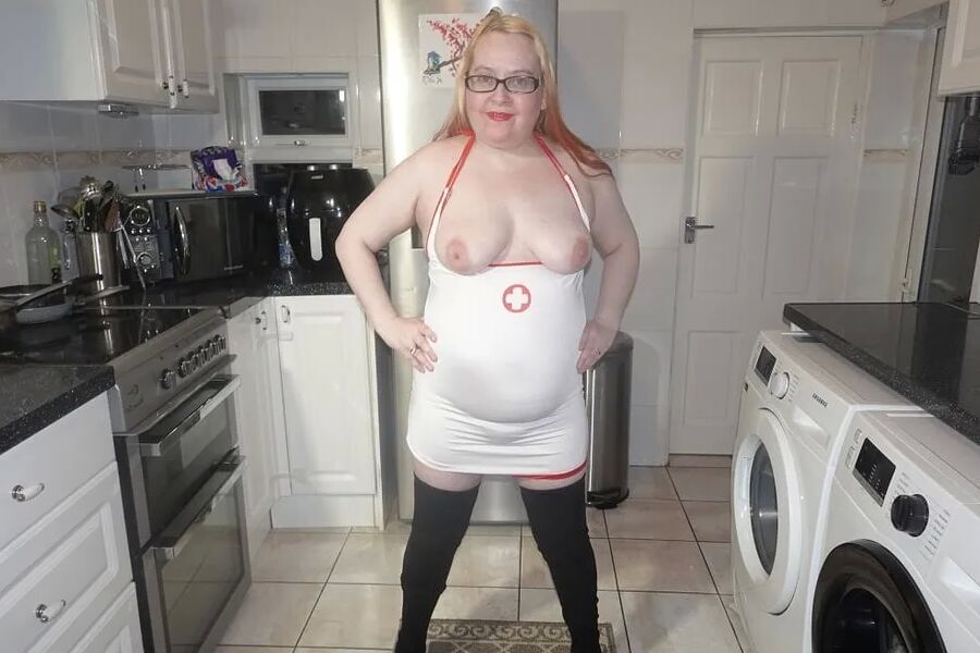 Naughty Nurse in Thigh Boots