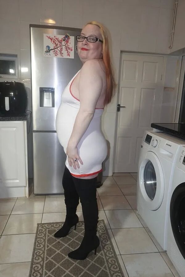 Naughty Nurse in Thigh Boots