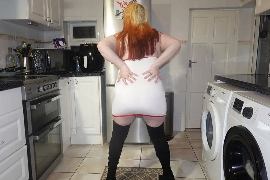 Naughty Nurse in Thigh Boots