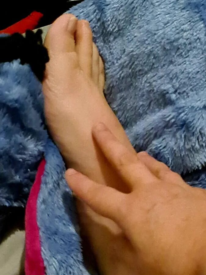 Valérie and her foot