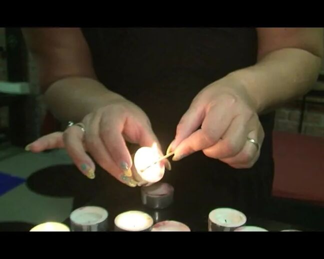 I light candles