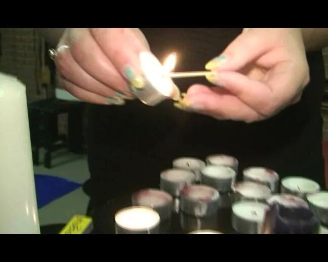 I light candles