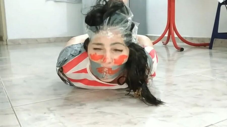 Gagged Girl Tape Bound By BBW - Selfgags