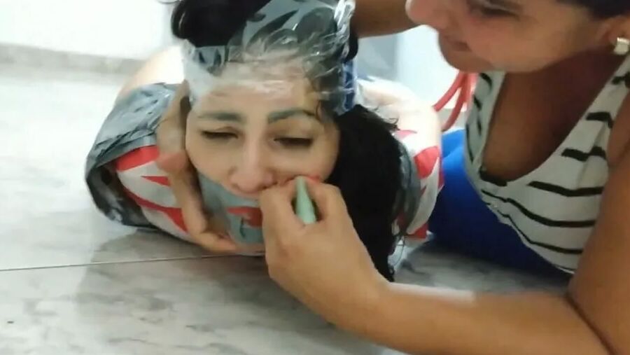 Gagged Girl Tape Bound By BBW - Selfgags