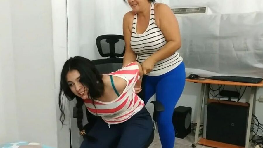 Gagged Girl Tape Bound By BBW - Selfgags