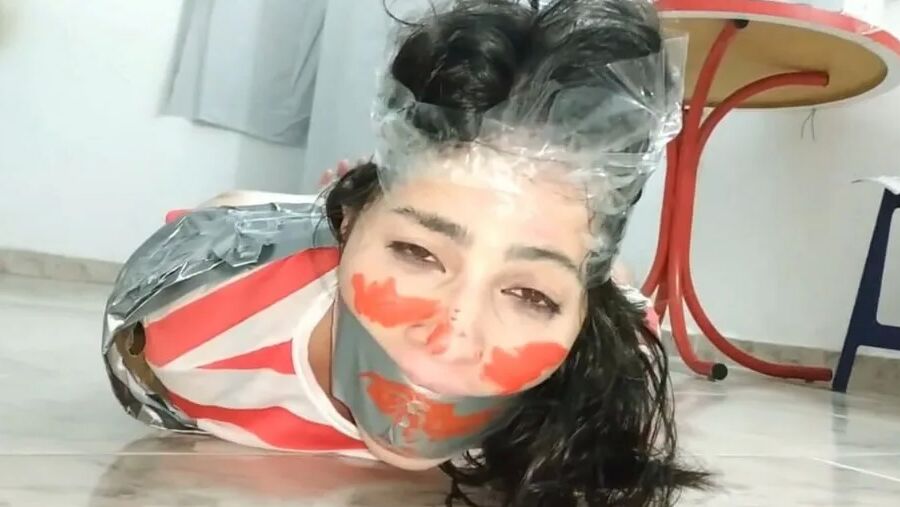 Gagged Girl Tape Bound By BBW - Selfgags