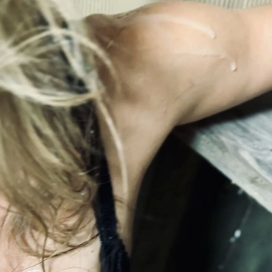 Cumslut cover of sperm on ass pussy face and big boob slut