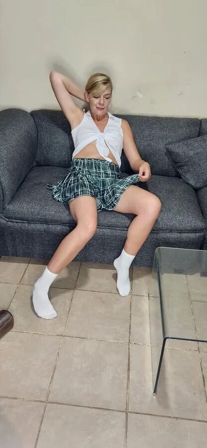 Hot blonde school girl