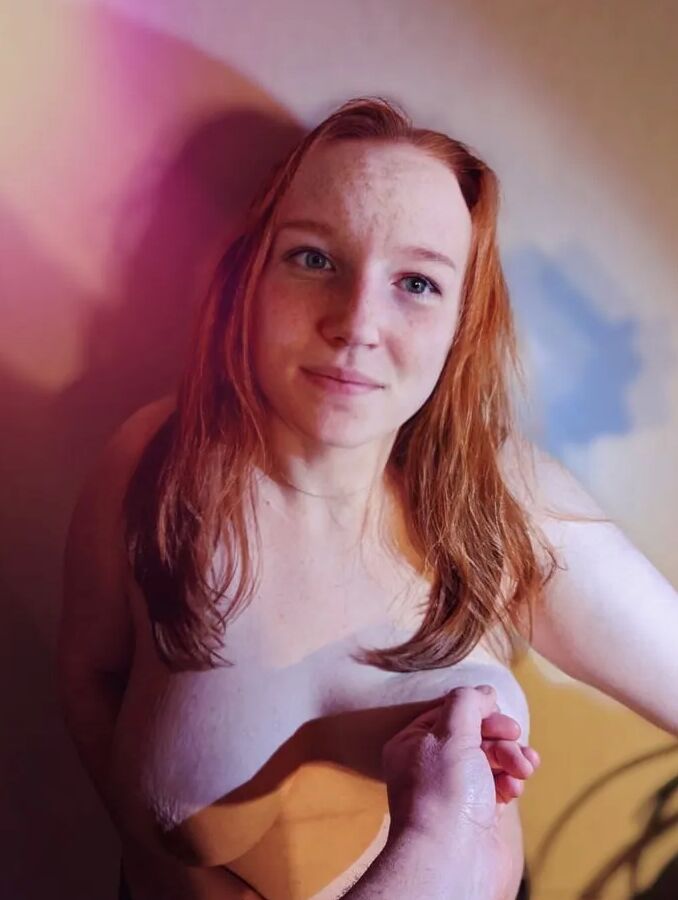 Daddy Choking Me & Squeezing My Tits - Pale Redhead Slave