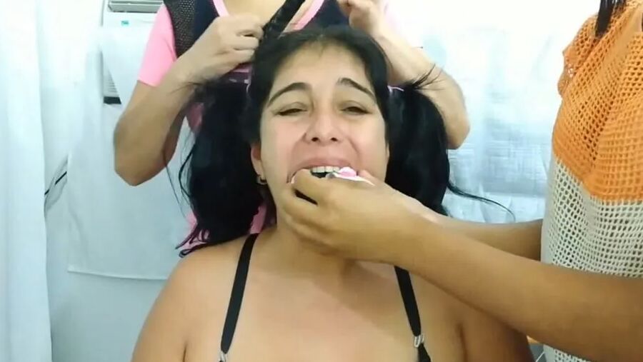South American MILF Turned Gag Slut - Selfgags