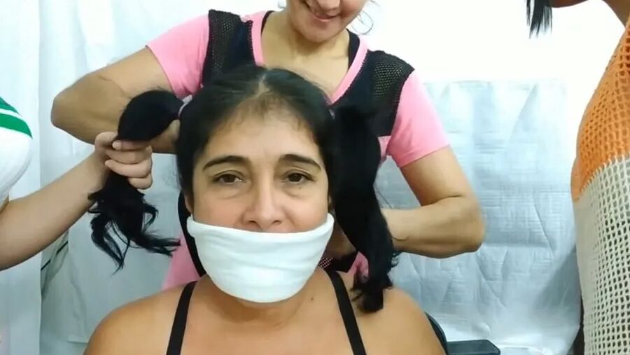South American MILF Turned Gag Slut - Selfgags