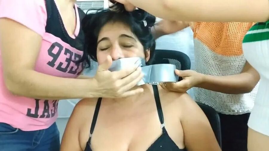 South American MILF Turned Gag Slut - Selfgags