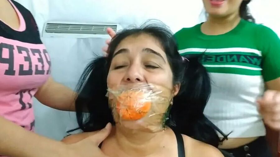 South American MILF Turned Gag Slut - Selfgags