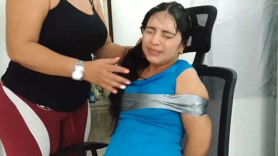 Disrespectful Brat Tied By Her Babysitter - Selfgags