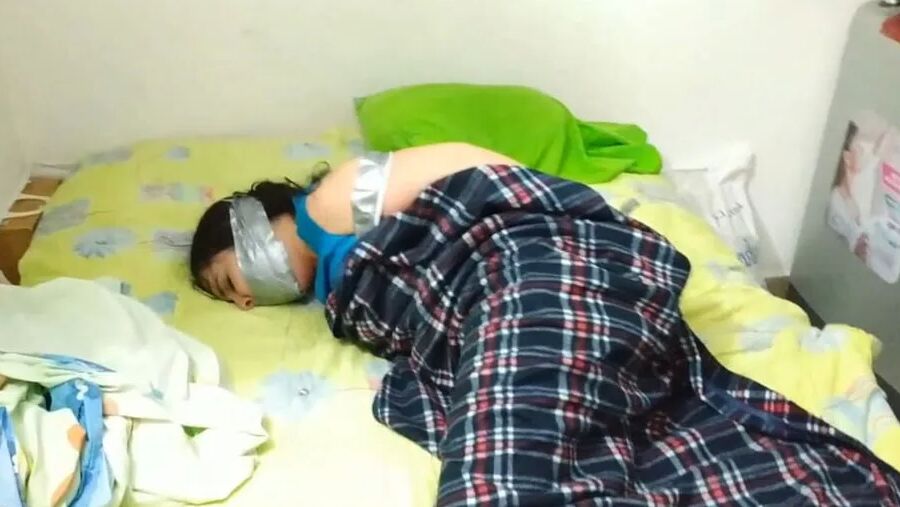 Disrespectful Brat Tied By Her Babysitter - Selfgags