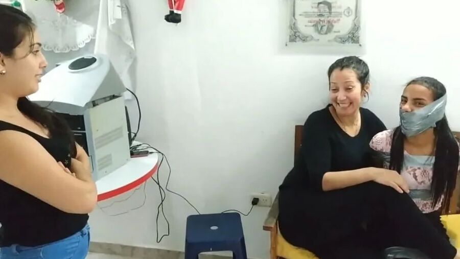 Petite Girl Silenced With BIG Tape Gag! - Selfgags