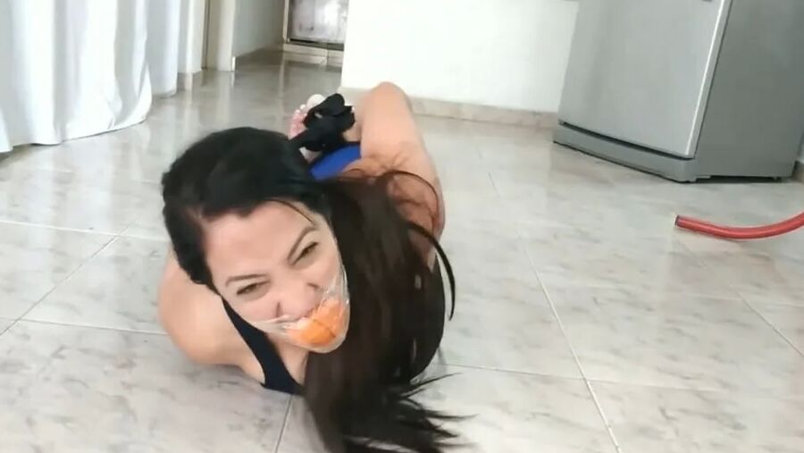 Sexy Latina Wife Gets Bondage Humiliation - Selfgags