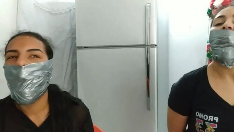 These Girls Wanted To Be Strongly Gagged By MILF - Selfgags