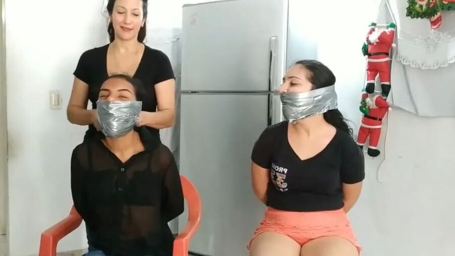 These Girls Wanted To Be Strongly Gagged By MILF - Selfgags