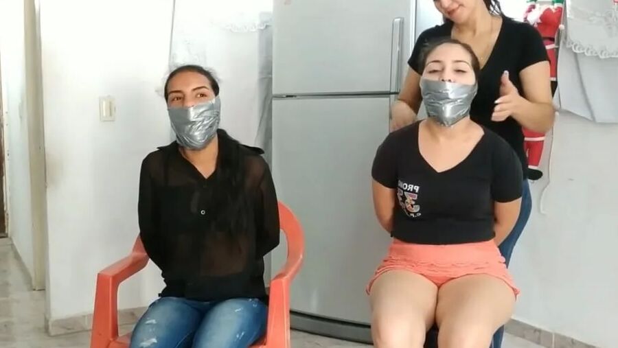 These Girls Wanted To Be Strongly Gagged By MILF - Selfgags