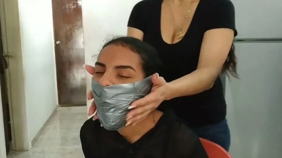 These Girls Wanted To Be Strongly Gagged By MILF - Selfgags