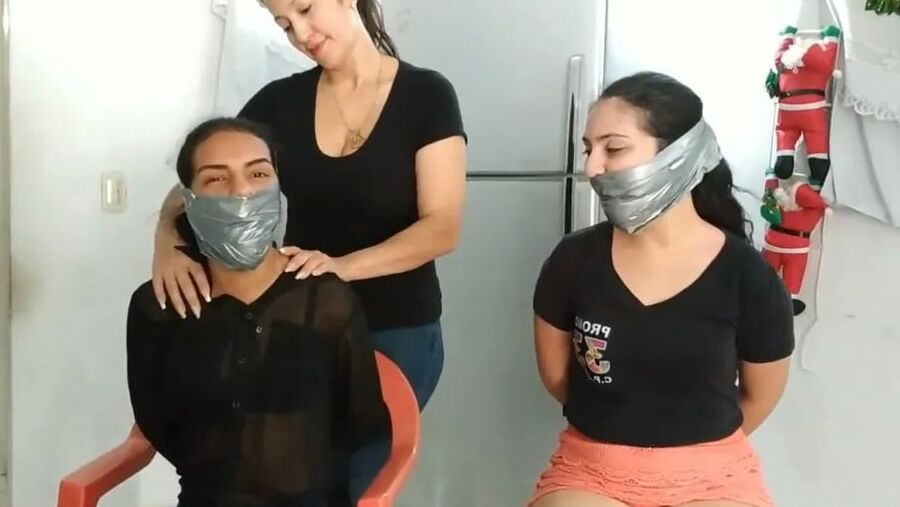 These Girls Wanted To Be Strongly Gagged By MILF - Selfgags