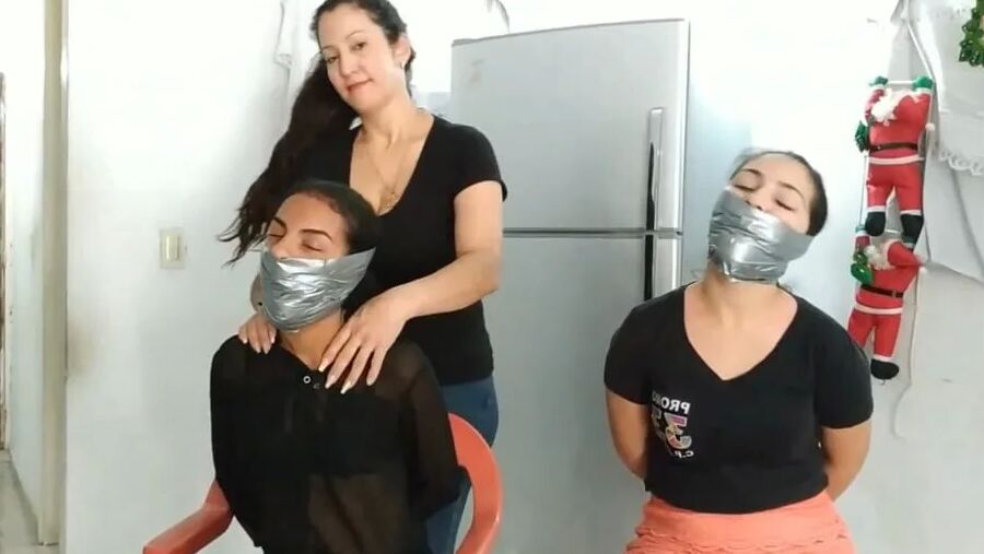 These Girls Wanted To Be Strongly Gagged By MILF - Selfgags