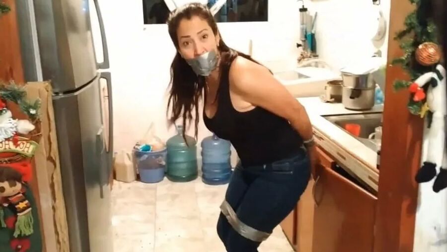 Stepmom Turned Gagged Bondage Slave By Brat Girl - Selfgags